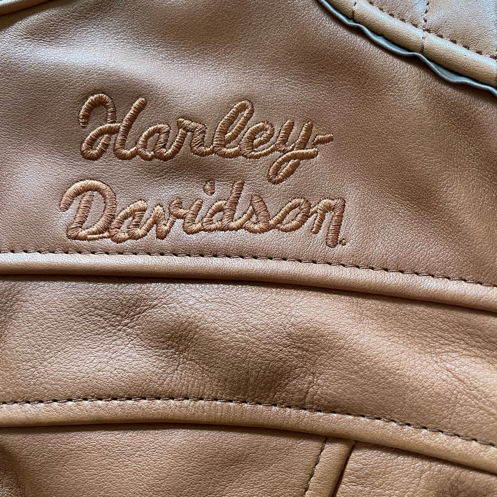 NEW Harley-Davidson Women's Pursuit Triple Vent System Leather Jacket brown - Picture 7 of 16